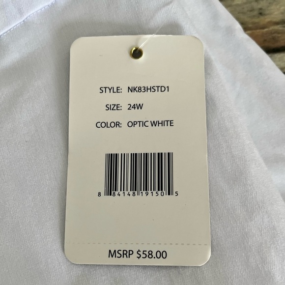 Zac & Rachel Plus Size 24W Pull on Millennium Bermuda Shorts White - Picture 8 of 10